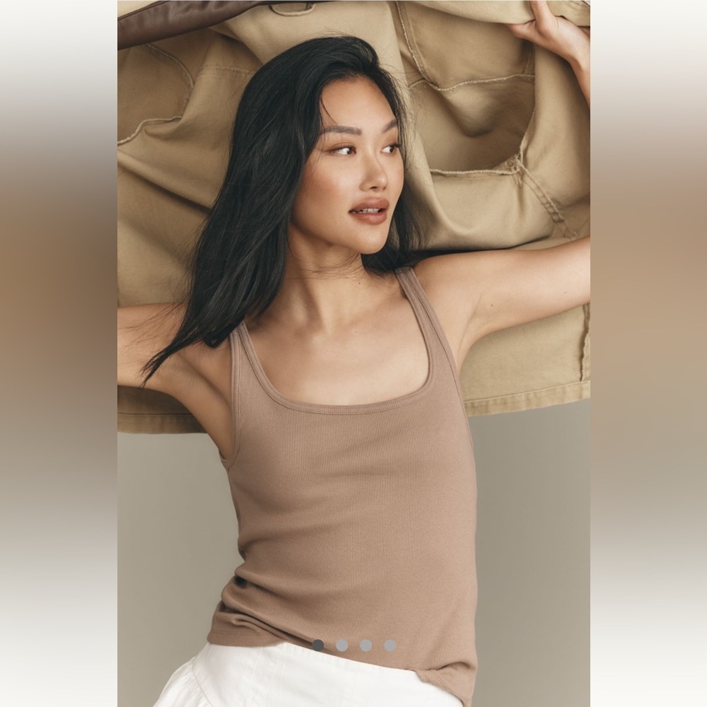Anthropologie NWT Pilcro Scoop-Neck Tank size L.